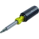 Klein Tools 32500 11-in-1 Screwdriver / Nut Driver Set, 8 Bits (Phillips, Slotted, Torx, Square), 3 Nut Driver Sizes, Cushion Grip Handle