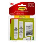 3M Command Damage-Free Hanging Mega pack 16 L Pairs & 12 M Pairs, Holds 16 lb 7.2 kg & 12lb, 5.4kg
