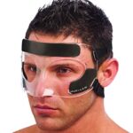 Mueller Sports Medicine Face Guard, Nose Guard for Sports, For Men and Women, Clear, One Size