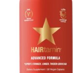 HAIRtamin Advanced Formula Hair Vitamins for Women & Men | Vegan 5000 Mcg Biotin Capsules Vitamin Supplement | Hair Skin and Nail Capsule Supplement to Promote Hair Growth & Thickness | 30 Count